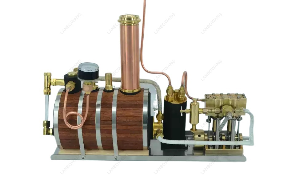 Model Kit Engine - Ретро-модельный набор двухцилиндровой паровой машины с