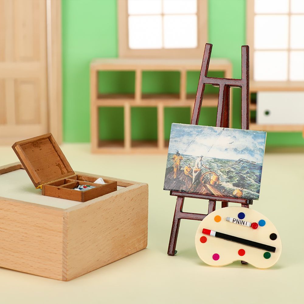 Paint Model Kit - Доска для рисования в деревянной коробке,
