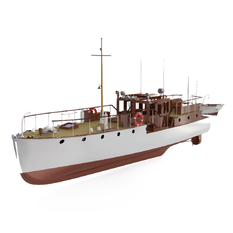 Model Kit Yacht - Лодка с дистанционным управлением 880 мм