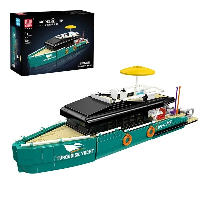 Model Kit Yacht - Наборы строительных блоков «Бирюзовые роскошные яхты»
