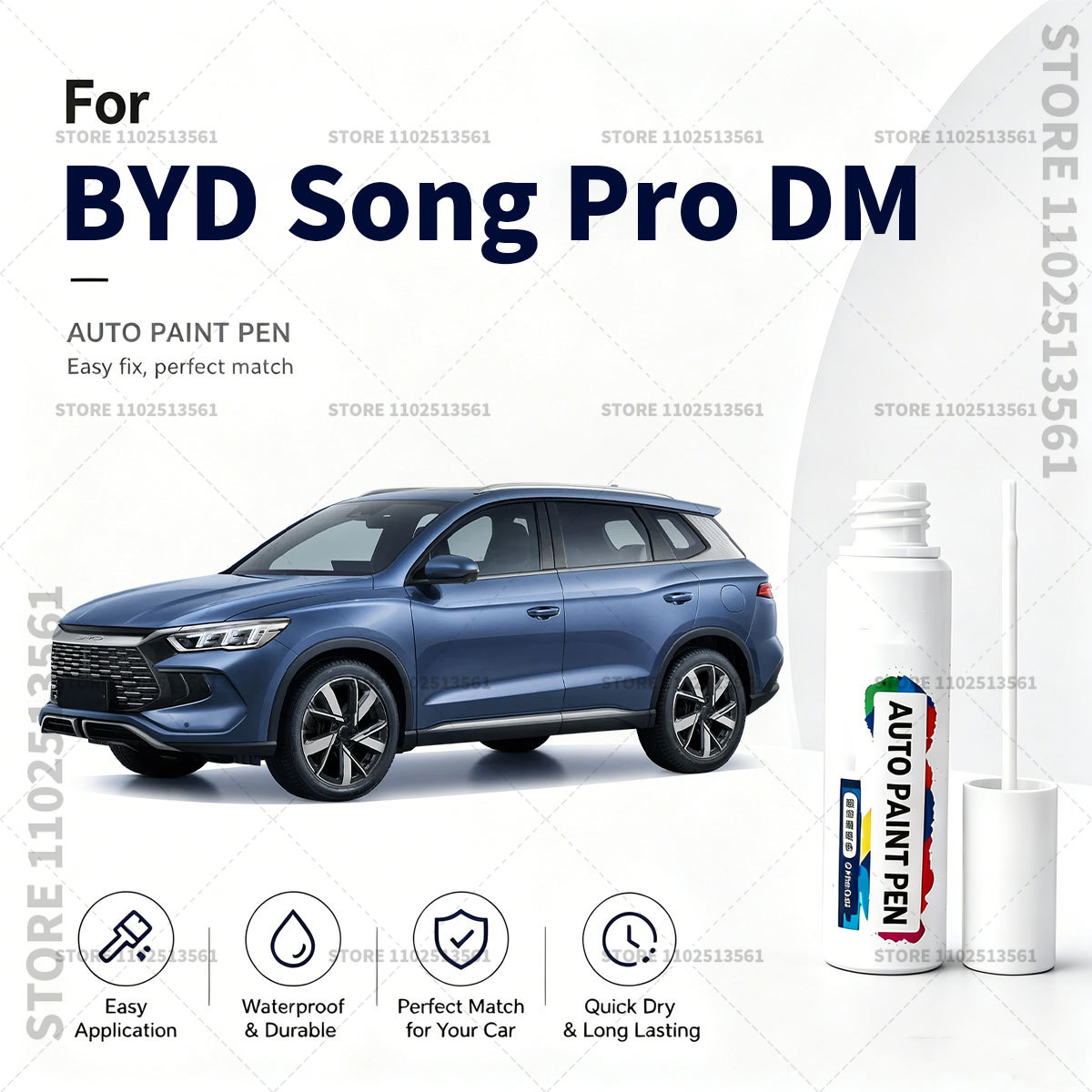 Для BYD Song Pro DM: белый мар – обзор и цена Paint Model Kit